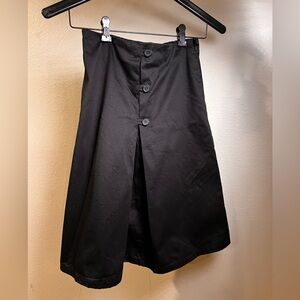 JW Anderson for Uniqlo Black A-Line Skirt with Button Detail